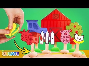 Draw, Craft & Build a Farm! 🐷🎨 | DIY Creative Crafts for Kids