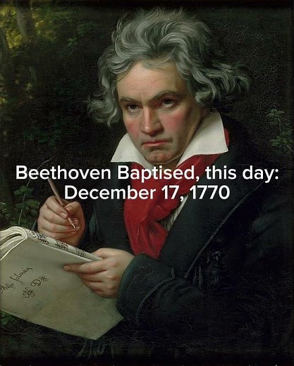 Beethoven’s Baptism Date #classicalmusic
