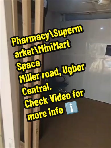 Replying to @shopnsmil3 ⚠PHARMACY AND SUPERMARKET SALES ALERT IN UGBOR CENTRAL G.R.A. ⚠ ‼️This Spacious 4in1 Well Stocked, Well Packaged, Well Branded And Fully Functional Pharmacy And Supermarket Shop Plus Everything Inside Is Up For Outright And Immediate SALES. Hurry Now While It Lasts‼️ 📍Strategically Located Along The Ever Busy Miller Road By Ugbor Central Road G.R.A., Benin City, Edo State of Nigeria 🇳🇬 WHICH INCLUDES: 👉 Building Extension 👉 Solar Power System 👉 Pharmaceutical Produc