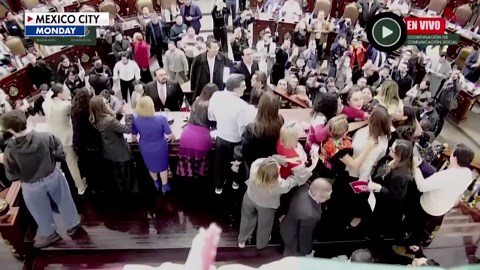 Mexico City lawmakers brawl in Congress after debate goes off the rails