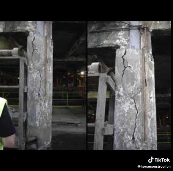 Cómo reparar columnas de concreto con grietas