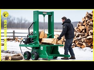 Fastest Biggest Firewood Processing Machine Technology | Firewood Processor In Action #9