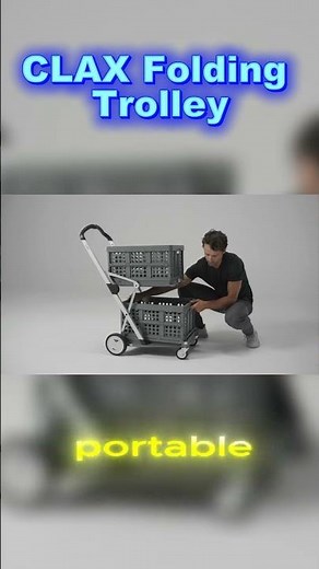 CLAX® Collapsible Cart Review | Folding Trolley with Storage Crate