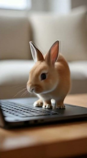🐇 Adorable Bunny Makes a Keyboard Appearance!