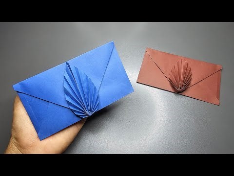 Envelope with leaf | Origami Paper Envelope Making | Paper Craft Envelope | How To