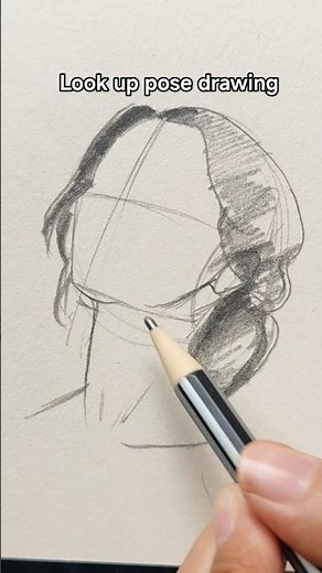 Face Looking Up Drawing Tutorial for Beginners ✏️#drawing #drawingtutorial