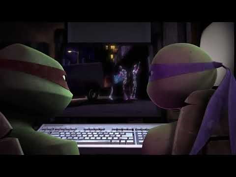 TMNT 2012 Turtles vs Spy-Roach and The Kraang