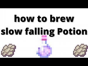 How to make a Slow Falling Potion | minecraft
