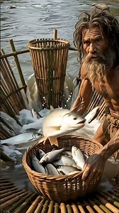 They Built a GIANT River Trap… Then the Fish Came 🐟😳 #shorts