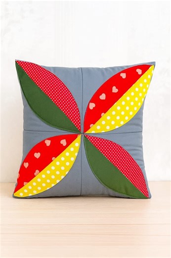 Creative Idea For Sewing Flower Pillow Cushion #sewing #quilting #crafting #handmade | Indah Sewing