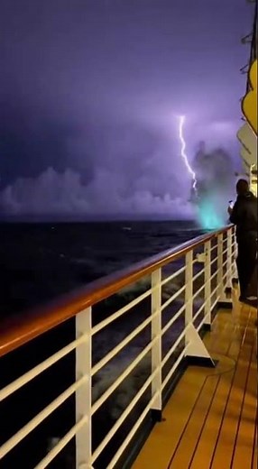 This Lightning Storm Over Water is Absolutely Insane #lightning #weather #viral
