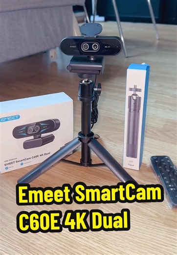 Emeet SmartCam C60E 4K Dual – အဆင့်မြှင့်ကင်မရာ