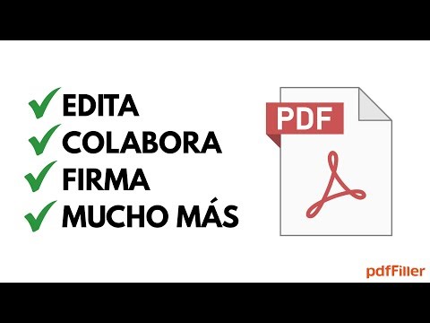 Solución completa para trabajar con archivos PDFs - pdfFiller