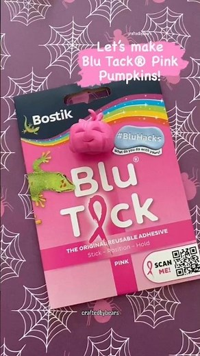 BLU TACK PINK Pumpkins #crafttutorial #diyhalloween #easycraft #pumpkin #pink #sculpting #art #craft