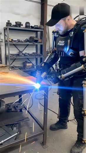 Hydraulic Exoskeleton Cutting Metal! 🔥🤖