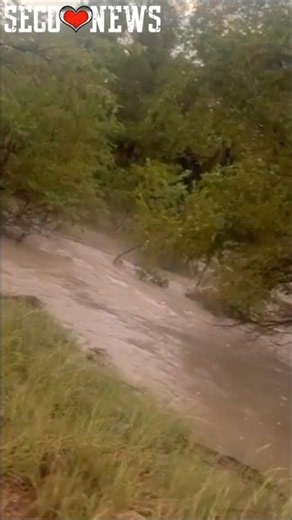 The King Arroyo Flash Floods on the Eastside of La Junta, Colorado on August 13, 2026...