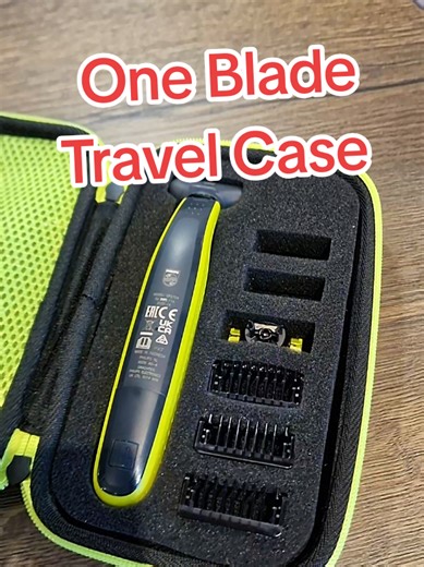 Shaver Travel Storage Box: Accessory Zip Compartment