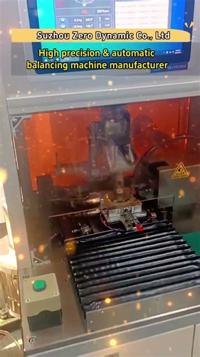 BLDC motor automatic laser & scissor double-plane balancing machine - Zero Dynamic.