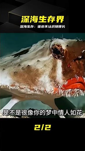 深海生存實錄：誰也不認識隨便長 #深海，动物世界，搞笑，生存，随性，物种