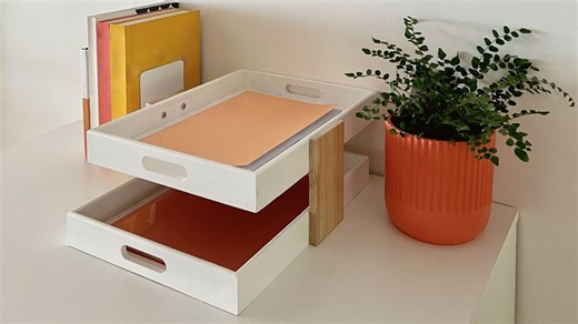 How To Make A Timber Desktop Paper Tray  - Bunnings Australia