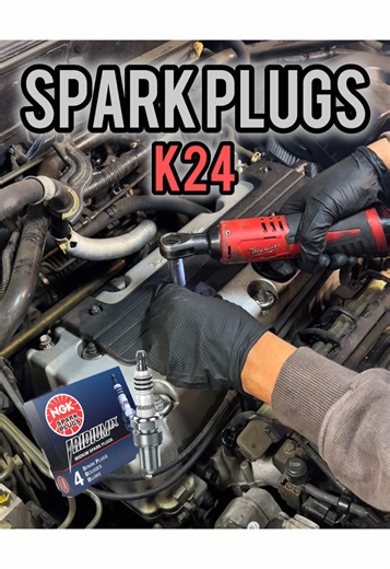 Spark plugs today!! #k24 #honda #acura #vtec #crv | honda cars