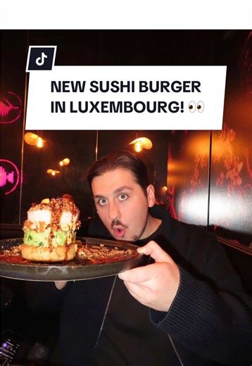 First Sushi Burger in Luxembourg! New Hotspot in Luxembourg City! 👀🇱🇺 #luxembourg #food #restaurant #sushi #tiktokluxembourg
