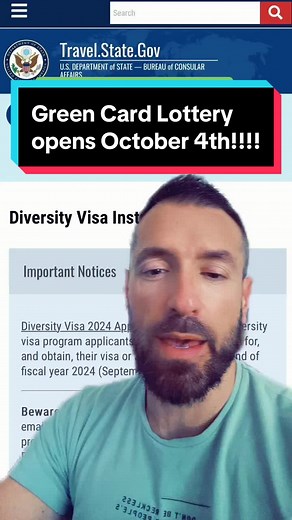 The U.S. Department of State will start accepting online applications for the 2025 Diversity Visa lottery on Wednesday, October 4, at noon EDT. Applicants will have until November 7, noon EDT to submit their applications. Link to apply https://travel.state.gov/content/travel/en/us-visas/immigrate/diversity-visa-program-entry/diversity-visa-submit-entry1.html?wcmmode=disabled #greencardlottery #immigration #greencardinterview #sdimmigrationlawyer #dvlottery2025