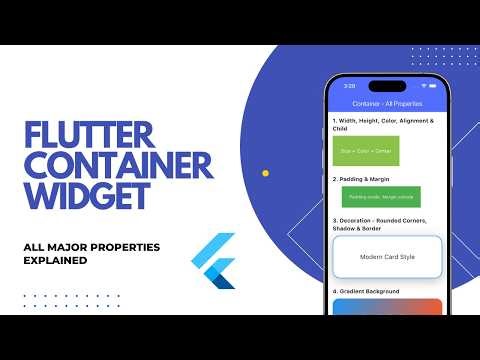 Flutter Container Widget - All Properties in 2 Minutes 🔥 | Flutter