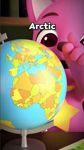 🌎 ¡Gira el Globo y Aprende Geografía en Inglés!🏝️ #kidsshorts