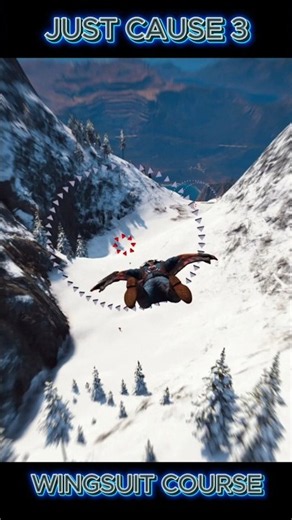 JUST CAUSE 3┃WINGSUIT COURSE┃#justcause3 #shorts #gaming #shortvideo #games