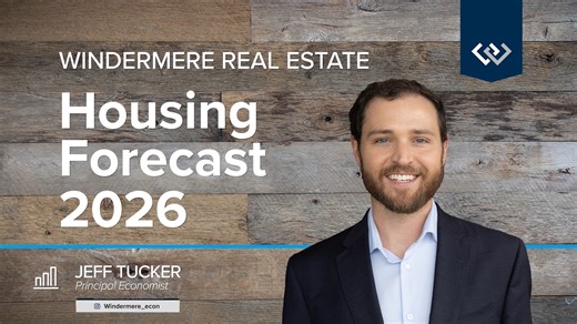 Windermere Economics 2026 Housing Forecast Jeff Tucker shares his 2026 housing and economic predictions. From market trends to rates and the broader economy, here’s what you and your clients should know for the year ahead. Watch the video for his full forecast! | Windermere Van Vleet and Associates