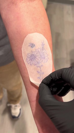 Little Daisies Flower Tattoo Design Inspiration