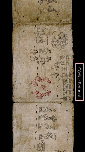 Aprendiendo, Arqueología y Antropología de México on Instagram: "El Códice Boturini (2ra Parte) o Tira de la Peregrinación es un manuscrito elaborado en una larga tira de amate doblada en 22 láminas, las cuales miden en promedio 19.8 x 25.5 cm, que unidas conforman un biombo de 5.49 m. de longitud. Está trazado de un solo lado sin color, donde se registró la historia del origen de los mexicas desde su salida de Aztlan, hasta unos años antes de la fundación de la ciudad de México-Tenochtitlan. Es