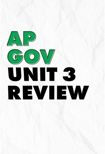 ONE MINUTE Review #apgov Unit 3