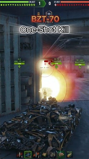BZT-70 One-Shot Kill 2.640 Damage | World of Tanks | Mir Tankov #wot #short