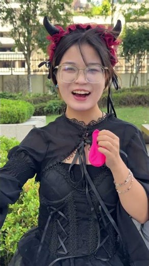 The witch's method of blowing up balloons is amazing!