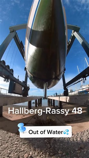 74 reactions | Lifting the Hallberg-Rassy 48 out of the Water and giving her some TLC #hallbergrassy #yachtrigging #shipyard | PK Rigging | Facebook