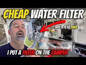 Installing a CHEAP Explore WATER FILTER to the EMU Xpedition HYBRID Camper/Caravan