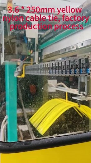 Yellow 10‑Inch Cable Ties Manufacturing – High‑Visibility Nylon Zip Ties Inside Factory