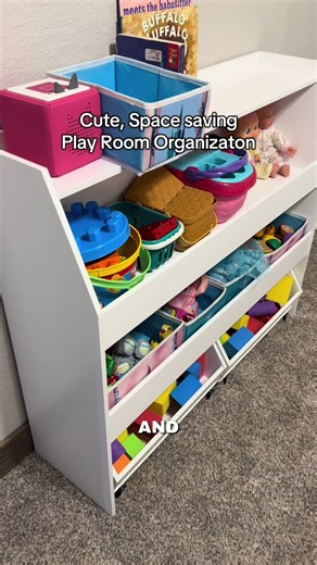 Purchasing this was a game changer in my daughter’s room. Saved her so much space and plenty of room for her most favorite toys. #toyorganization #playroom #kidstoys #momlife #momsoftiktok