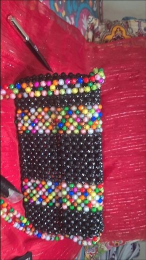 DIY Pearl & Bead Handbag | Elegant Handmade Purse Tutorial #DIYHandbag #AestheticCrafts #CraftWithMe