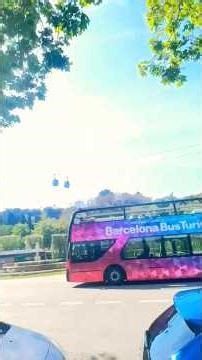 Montjuïc Cable Car View from Outside 🚡 Barcelona #shortvideo #tour