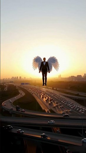 Man with Wings Takes Flight! 🕊️✨ Unbelievable Angelic Moment