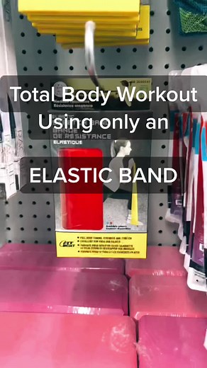 Total body workout with an elastic band! #bandworkout #homeworkout #homegym #fatlosstips