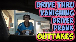Watch hilarious outtakes from the vanishing driver prank