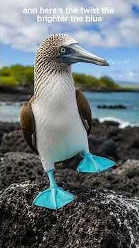 BLUE FOOTED BOOBY: Meet the playful blue-footed booby—a seabird famous for its bright blue feet!