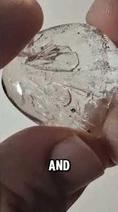 Two Chambers, Two Unique Bubbles Inside Quartz #EnhydroQuartz #Crystalscience