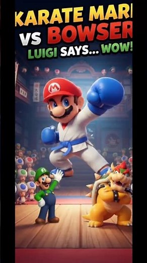 🥊 Mario vs Bowser! 🔥 Mario’s Super Power! ⚡❤️ Like • Subscribe • Comment: Mario is the Winner! 🏆