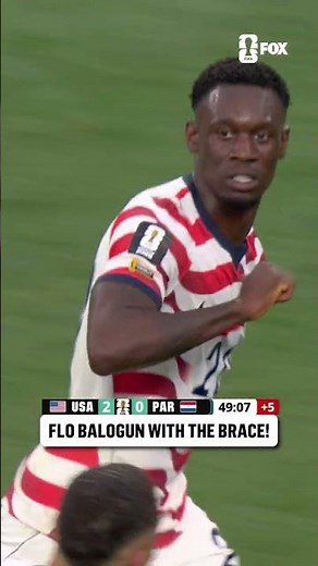 FLO BALOGUN FIRST-HALF BRACE TO MAKE IT 3-0 USMNT