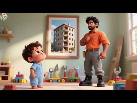 Baby Benjamin Builder Man Block Tower 3D | Kids Story | Nursery Rhymes & Fun Learning